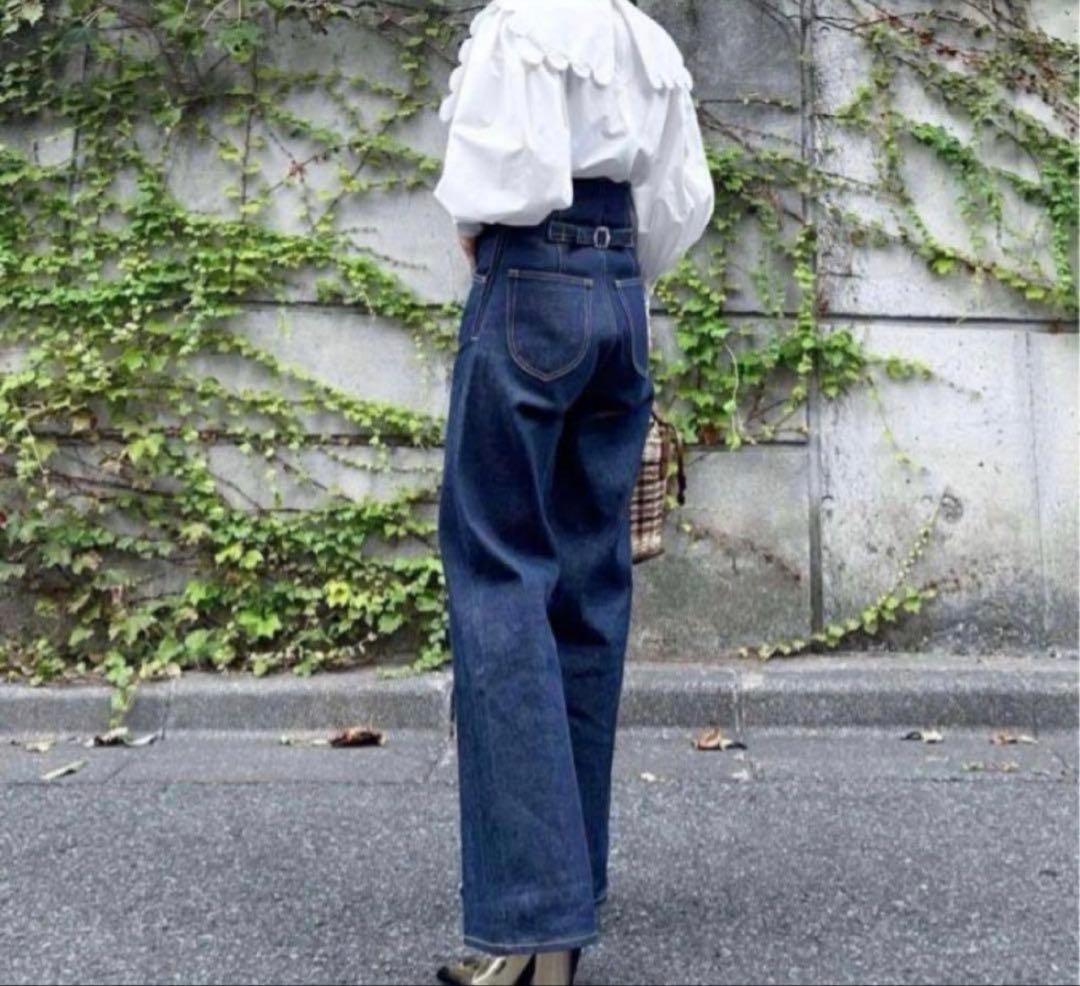 Cygne シーニュ デニム Laurent Mサイズ ハイウエスト ワイド