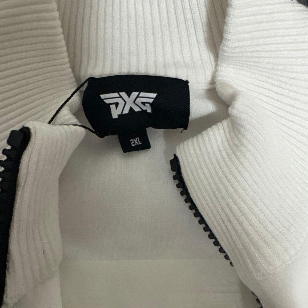 PXG ハーフジップシャツ 2XL ホワイト
