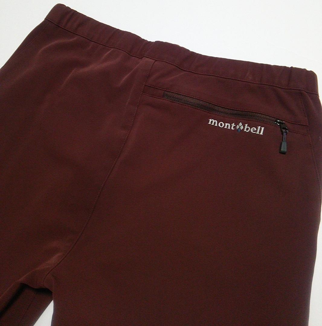 美品 モンベル 中厚手 ストレッチ マウンテントレーナーパンツ メンズM