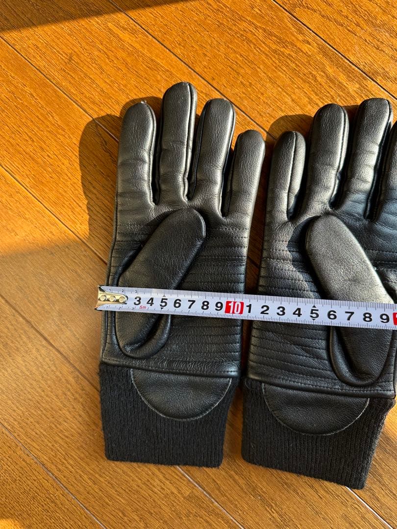 美品 WTAPS GLOVE LEATHER COW グローブ レザー ブラック