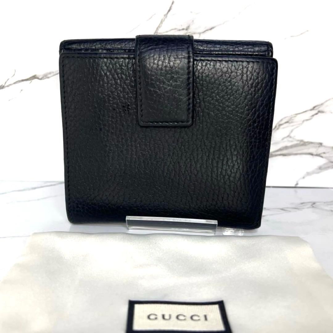 【美品】GUCCI GGマーモント ２つ折り財布