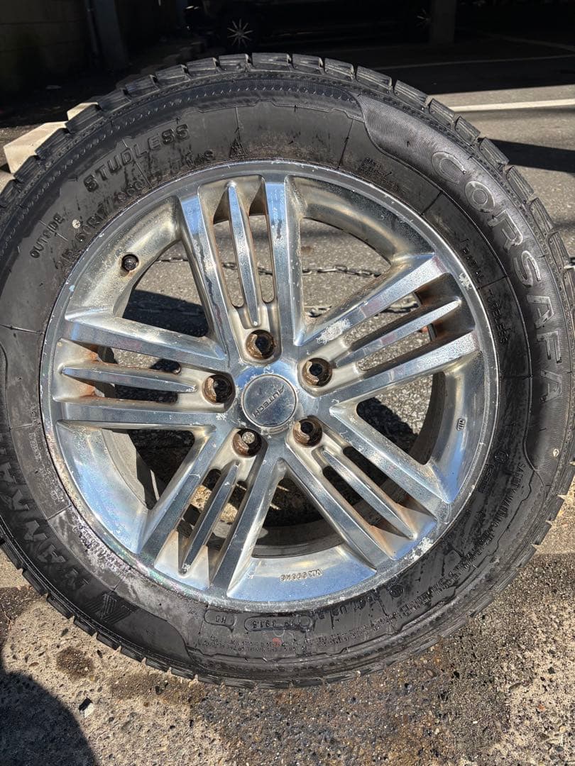 E51エルグランドライダー純正ホイール　スタッドレスタイヤ付215/60R17