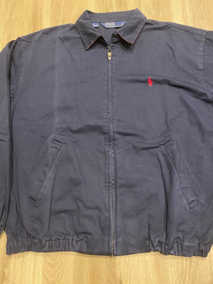 Ralph Lauren 80s ネイビー スイングトップ 三角タグ