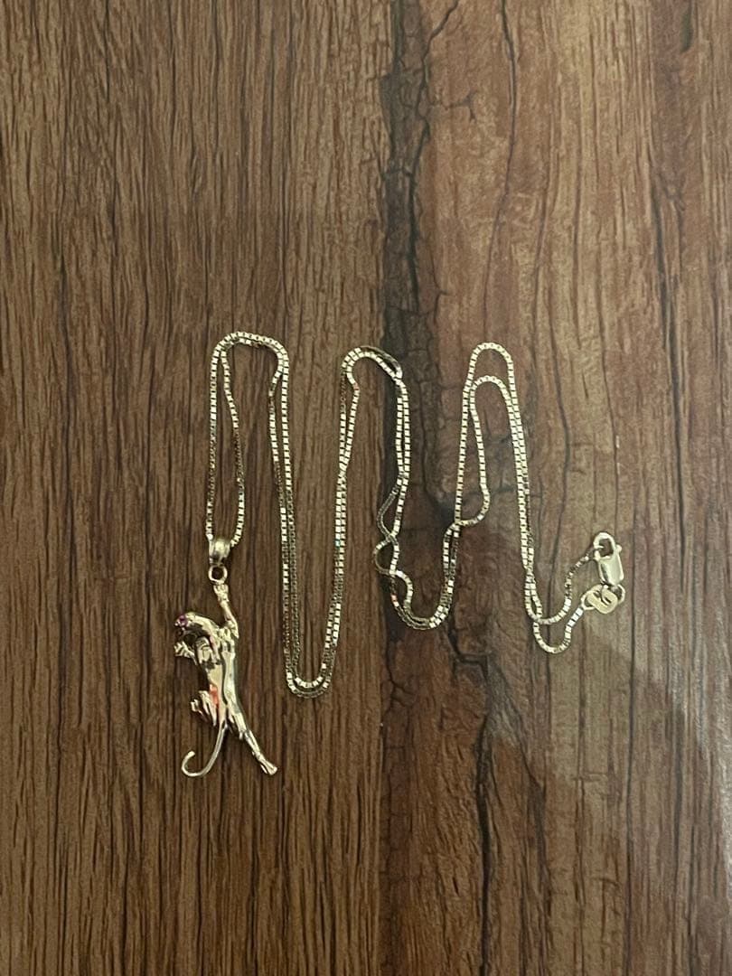 早い者勝 Supreme 14K パンサー ゴールドネックレス 半タグ おまけ付