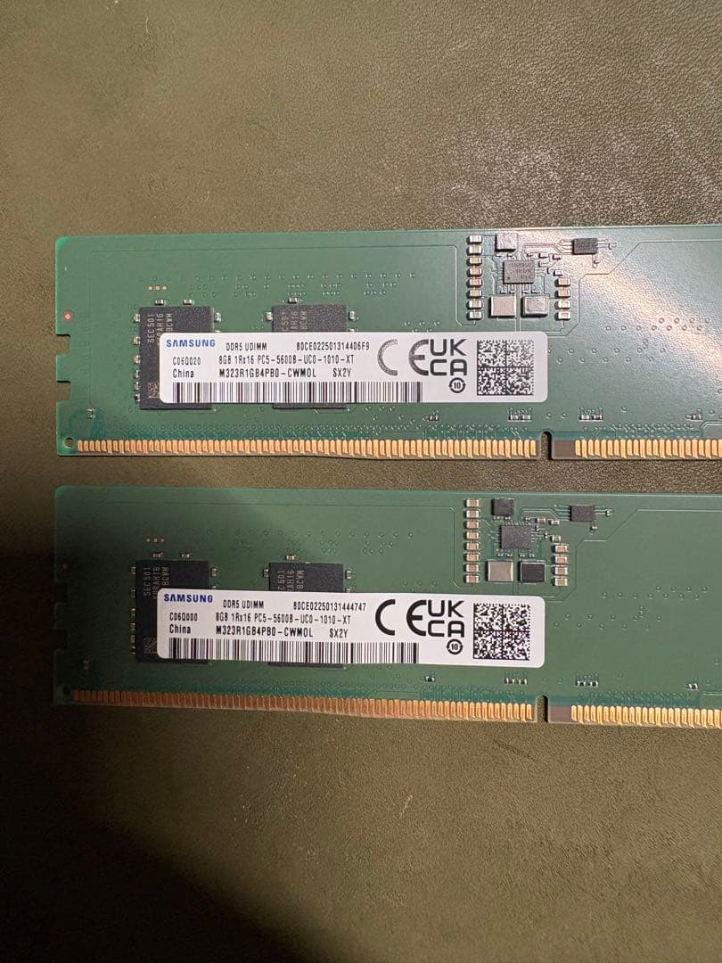 Samsung DDR5-5600 デスクトップ用メモリ16GB(8GB×2)