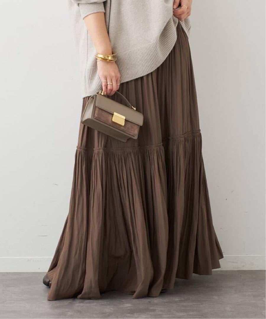 25ss Deuxieme Classe Gather Maxi スカート