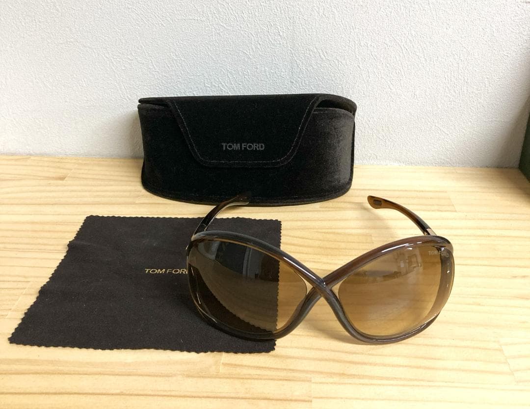 【美品】TOM FORD レディースサングラス　ブラウン　TF9 WHITNEY