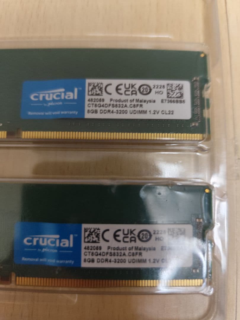 Crucial DDR4 3200 8GB×2 計16GB UDIMM