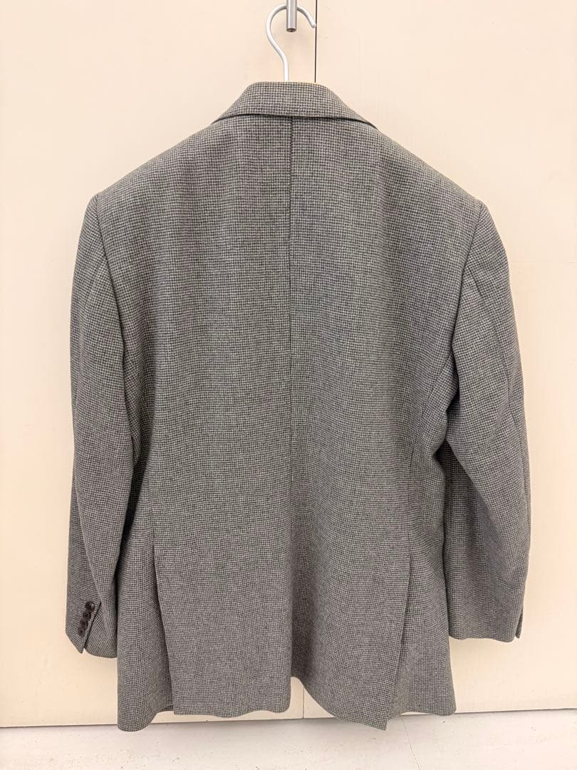 Burberry グレー チェック柄 ビジネスジャケット