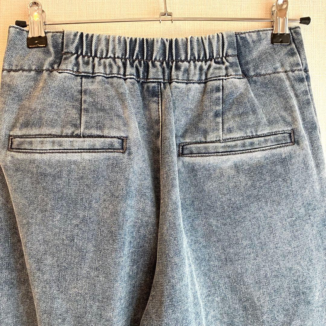 【美品】PASSIONE パシオーネ38 M 裏起毛デニムパンツ