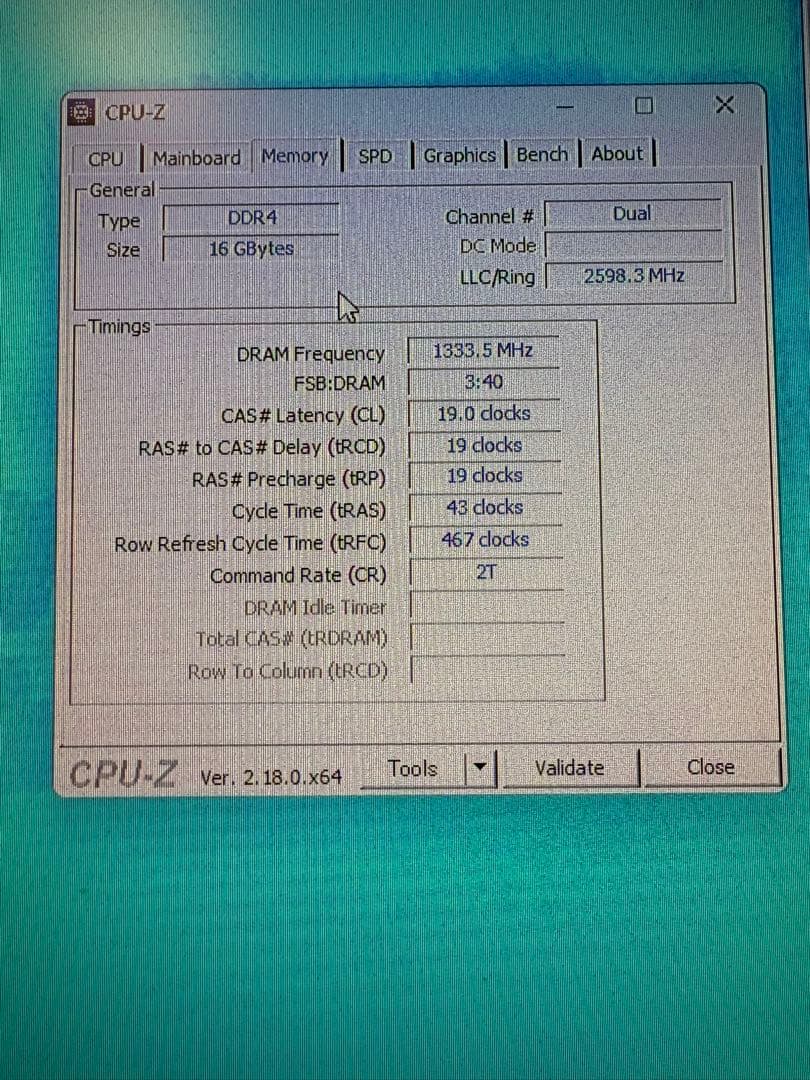 Kingston DDR4-2666 メモリ 16gb