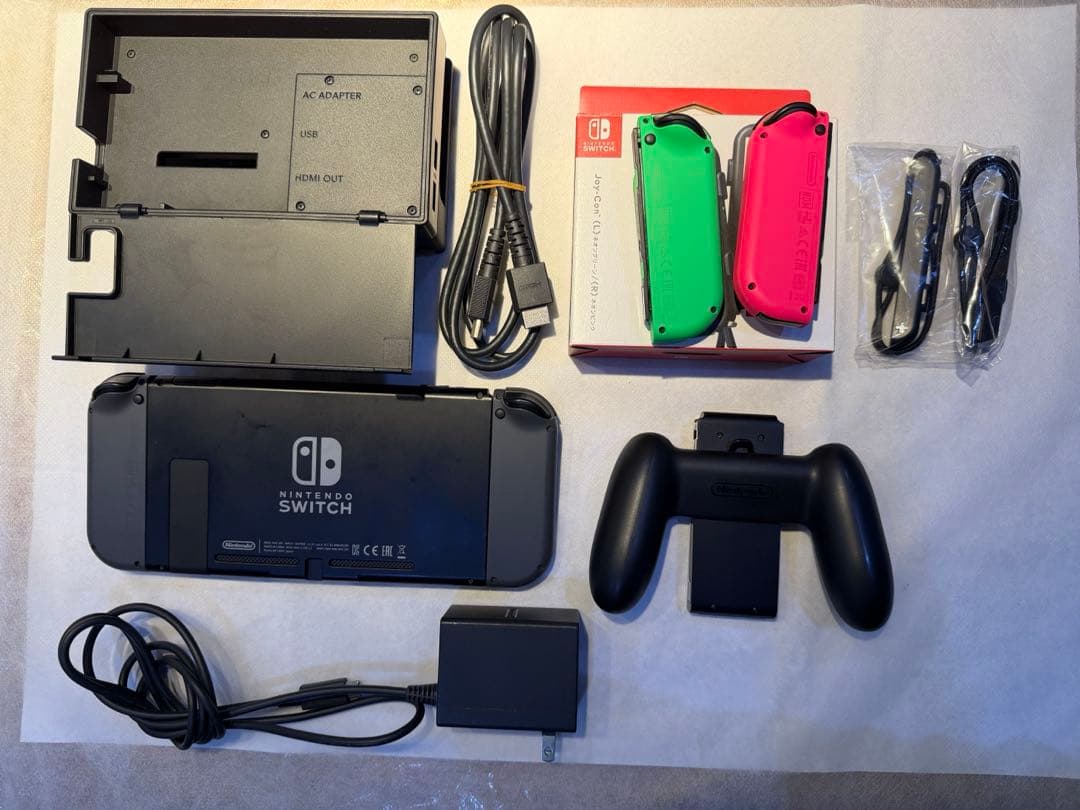 【お得】Nintento Switch本体 周辺ケーブル 追加Joy-Con付き