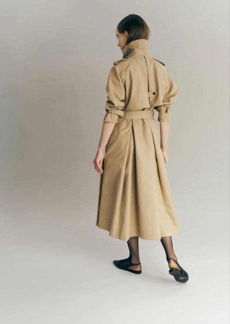 ジャケット・アウター laubeblanc Belted Flare Trench coat
