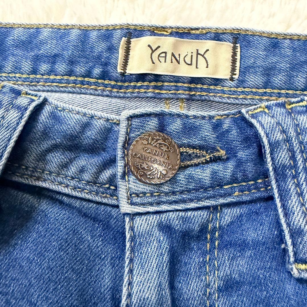 YANUK ヤヌーク バギーデニム 日本製 23 カットオフ補正あり レディース