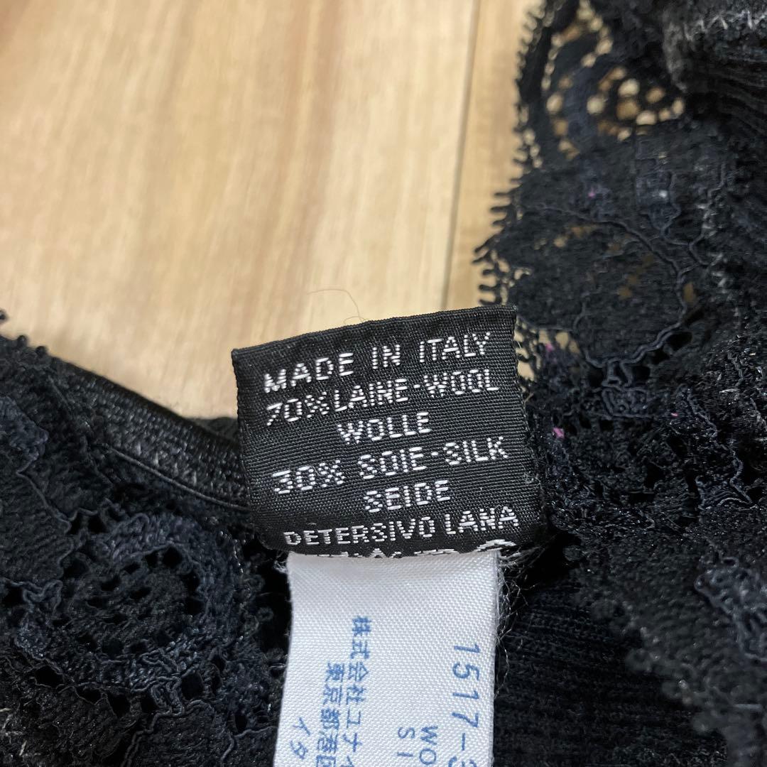 最終価格【美品】OSCALITOシルク混 キャミソール ブラック イタリア製