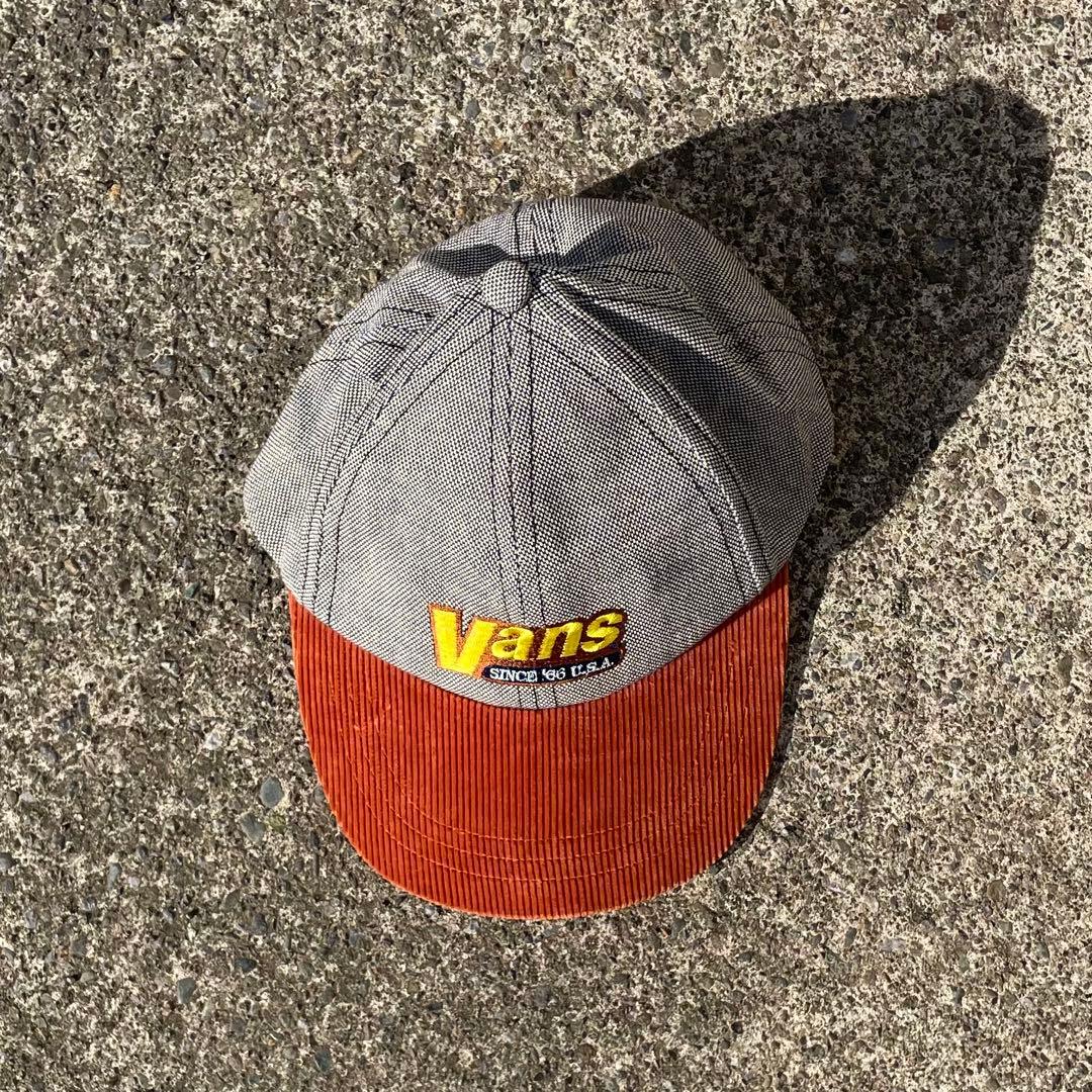 90's~ VANS オール刺繍 オールドキャップ 帽子