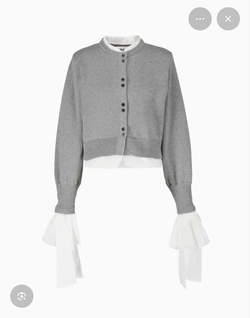 Bibiy ANGELIQUE KNIT グレー ニット カーディガン