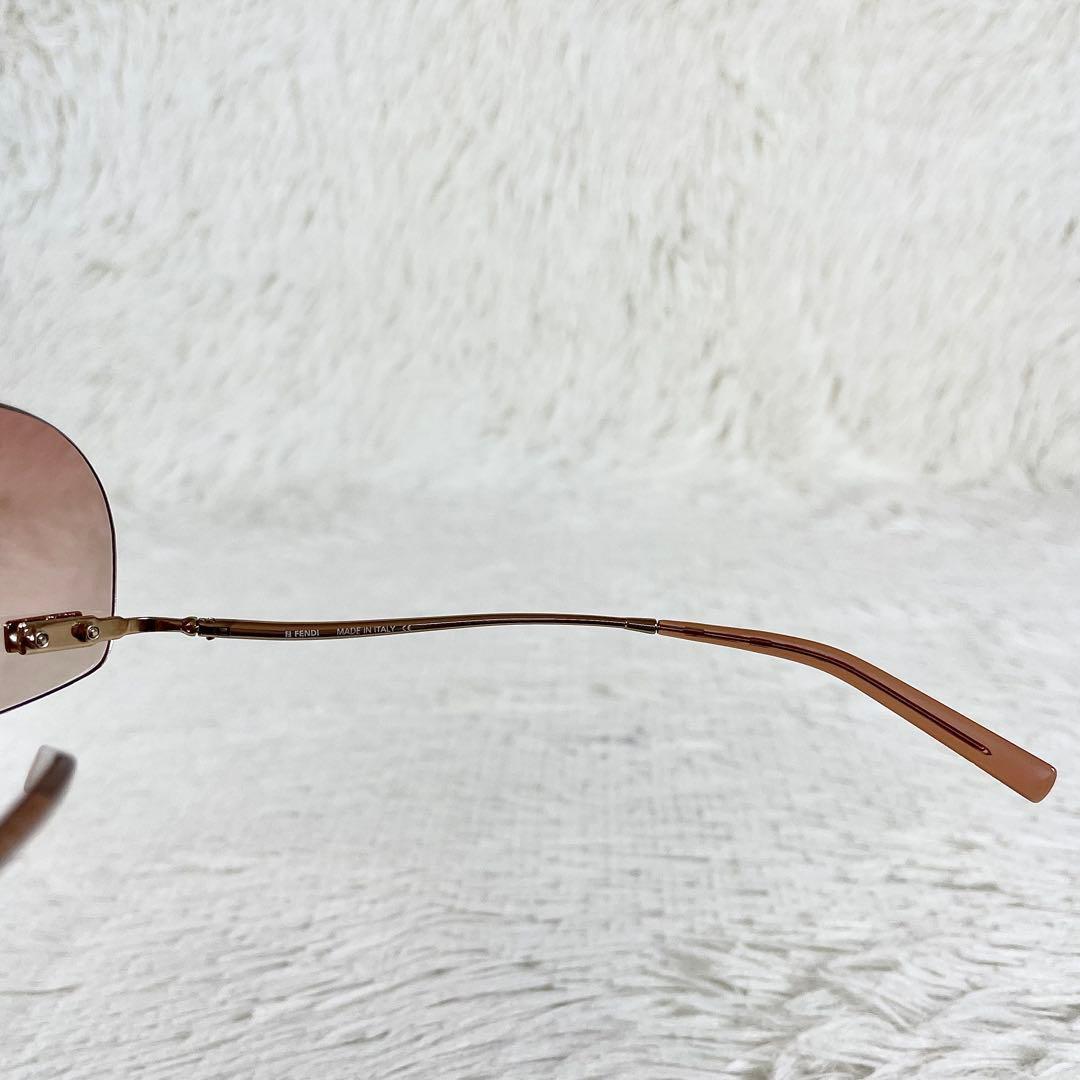 美品　FENDI　フェンディ　サングラス　SL7410　ズッカ　ブラウンレンズ