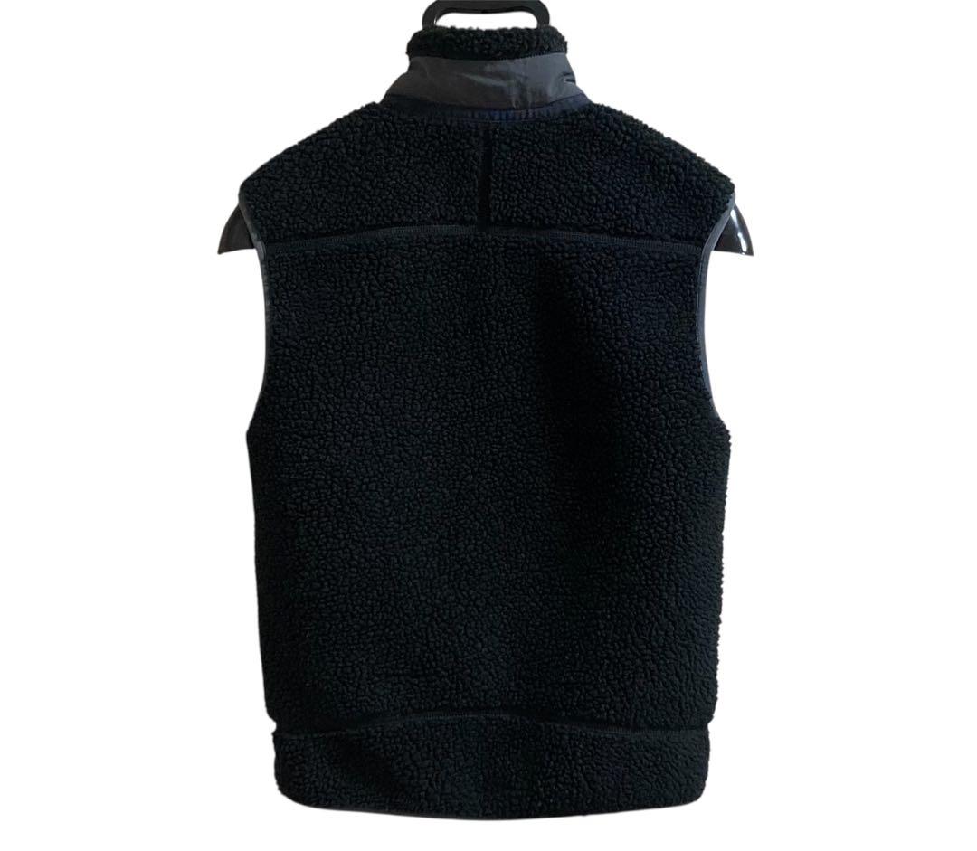 patagonia レトロXベスト ブラック/グレー XXS