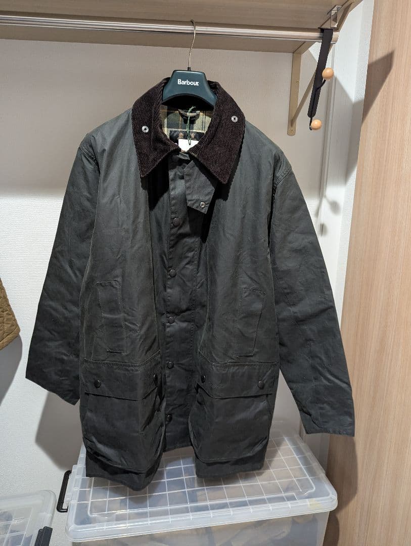 Barbour BORDER WAXED COTTON/22AW タグ付き
