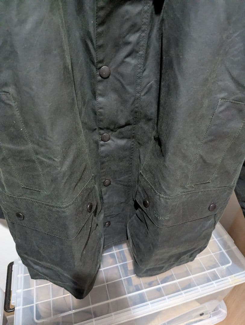 Barbour BORDER WAXED COTTON/22AW タグ付き