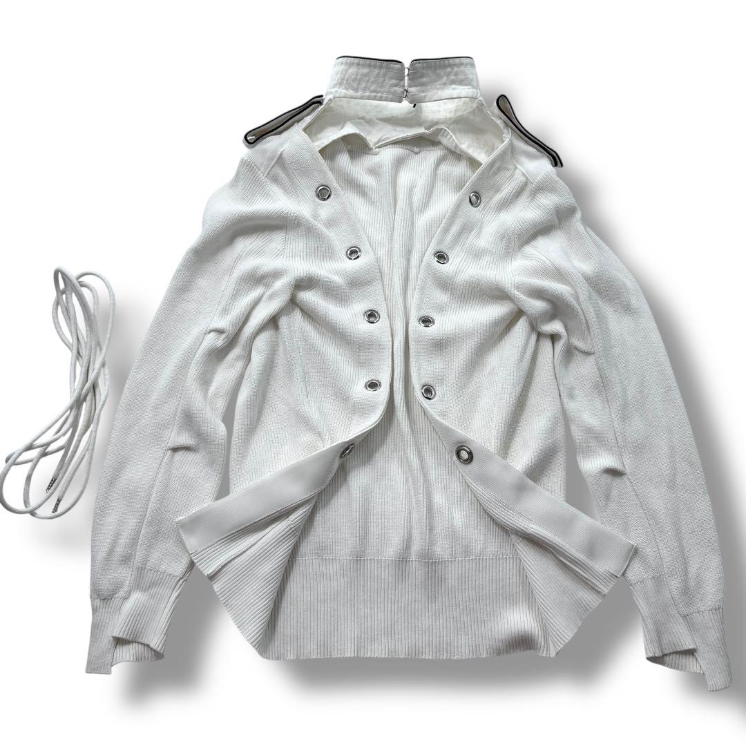 極美品】SACAI サカイ つけ襟 変形　カーディガン　ナポレオン　セーター