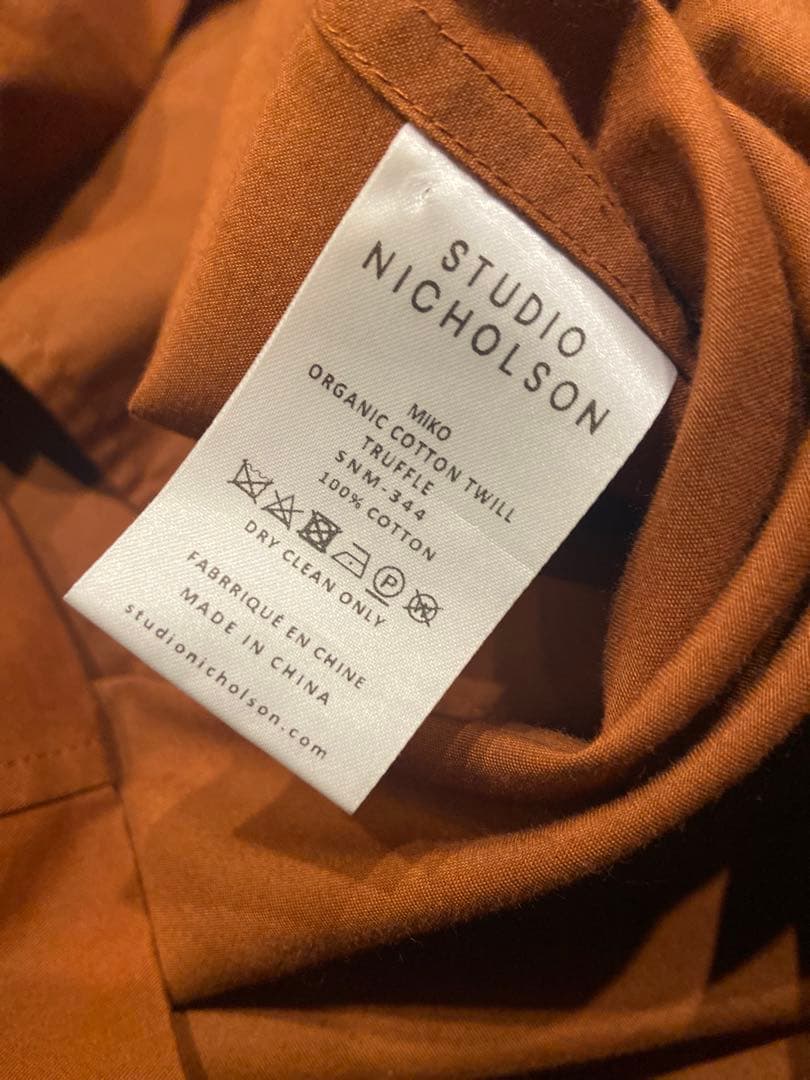 【限定価格】スタジオニコルソン LONG SLEEVE OVERSHIRT L