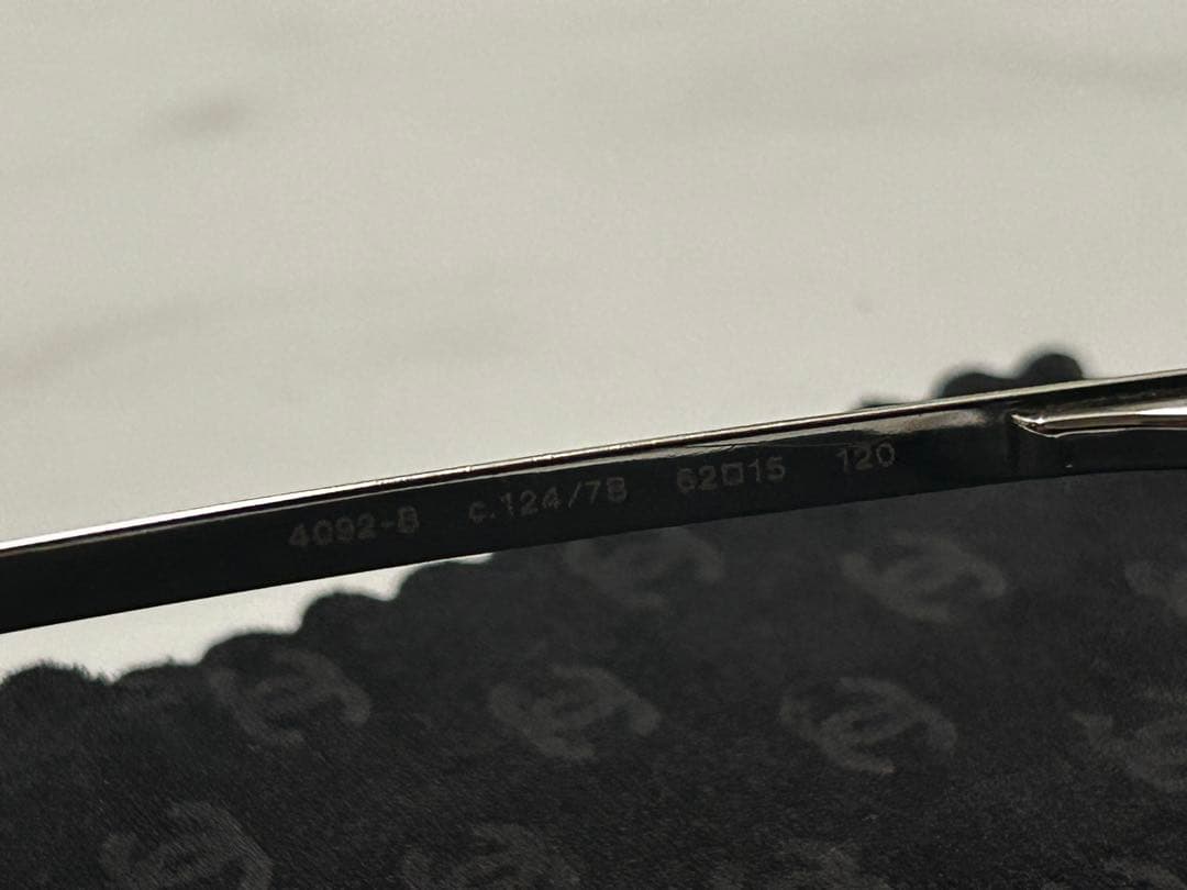 【新品同様】CHANEL シャネル サングラス ココマーク ラインストーン