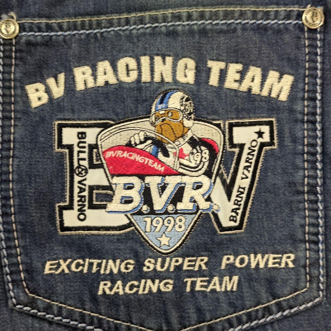 バーニヴァーノ BARNI VARNO　デニム　ワッペン　M（76〜84）