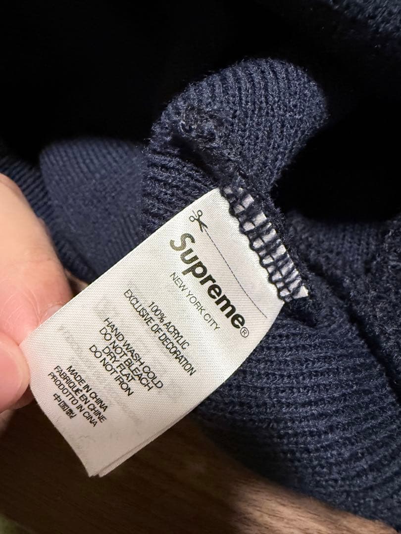 ア*レ様 Supreme x Wu-Tang Clan Beanie navy