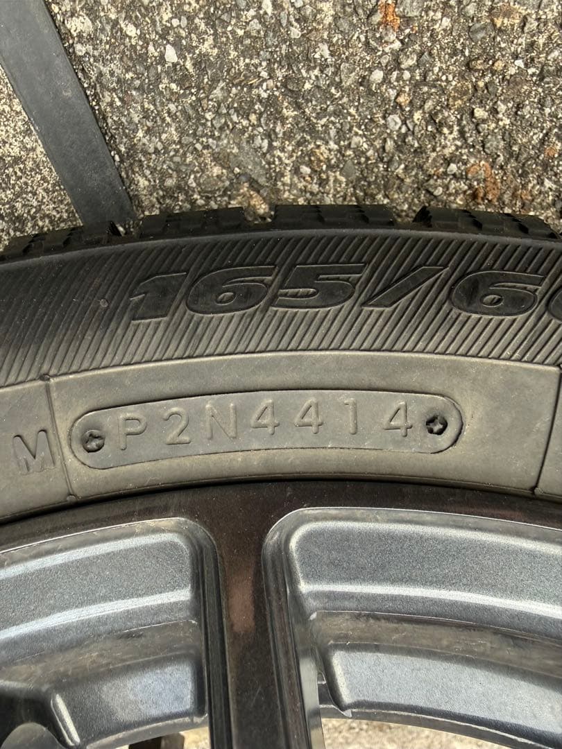 mil 165/60R15 トーヨータイヤ　スタッドレス　2本セットその2
