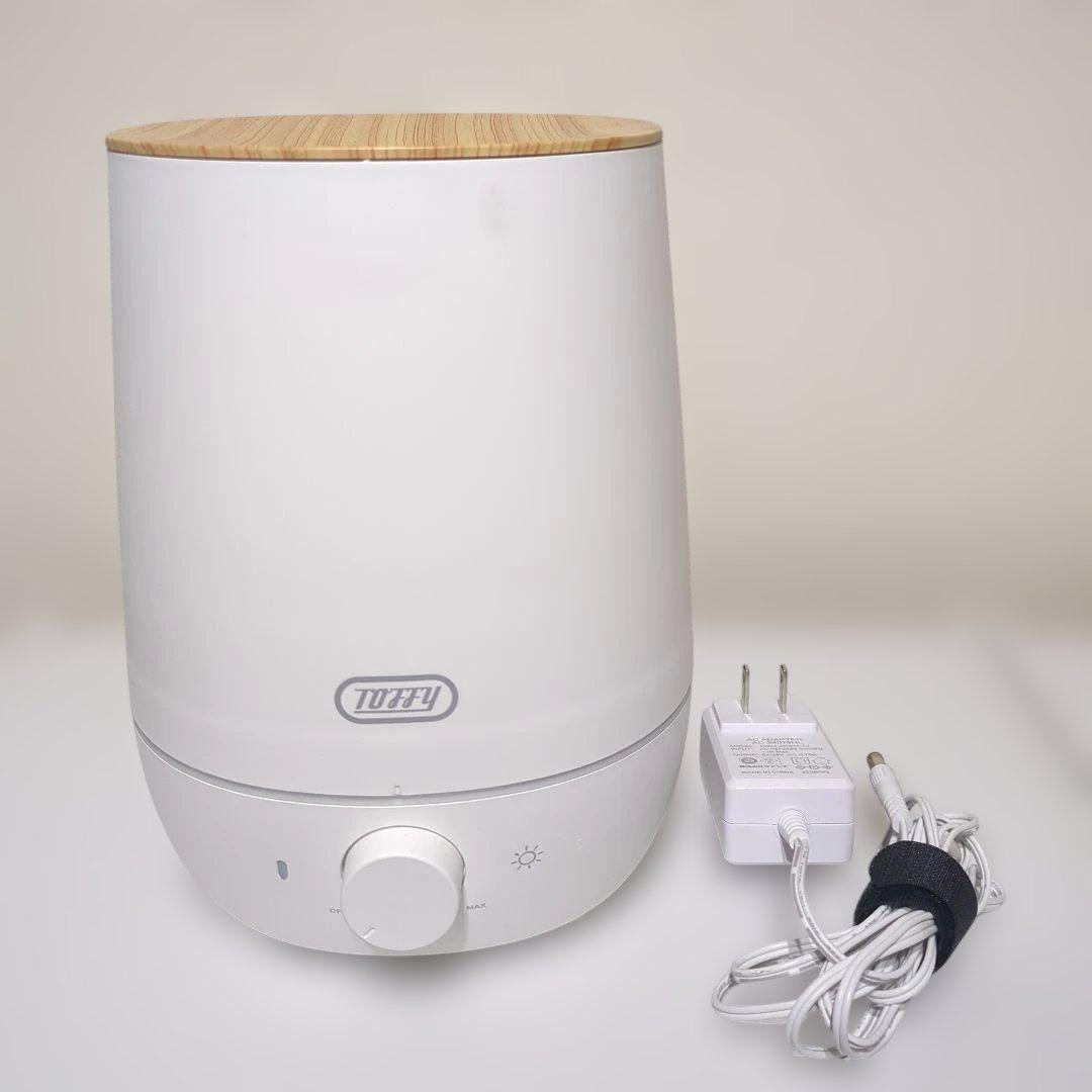 TOFFYトフィー抗菌アロマ加湿器〈2.2L〉 HF07ピュアホワイト　美品