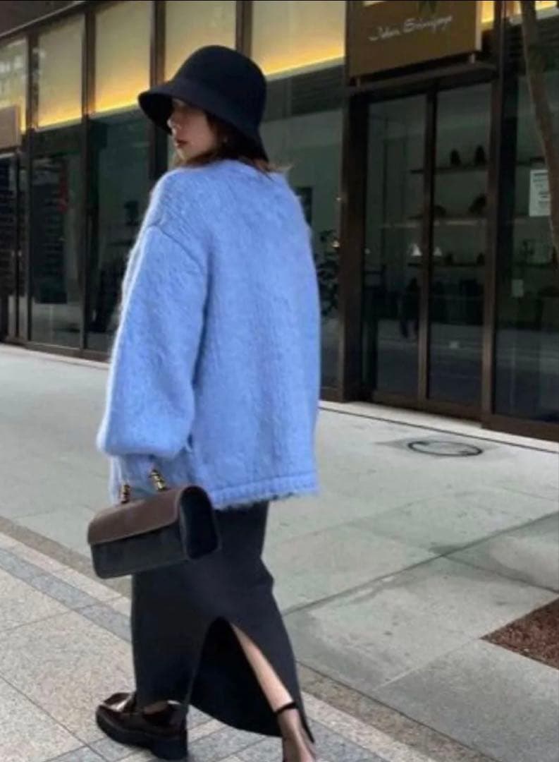 トップス 2WAY MOHAIR SHAGGY KNIT Ameri