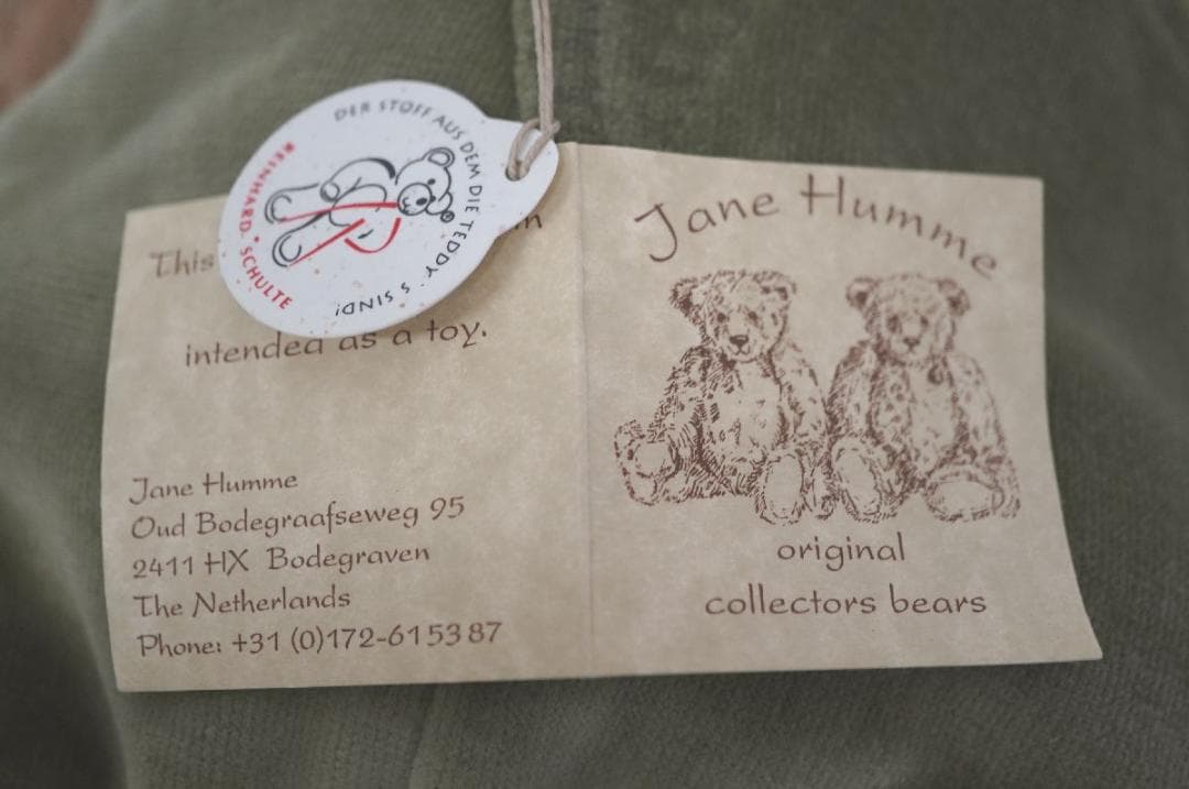 【M02-24】 Jane Humme ジェーン ヒュメ テディベア ぬいぐるみ