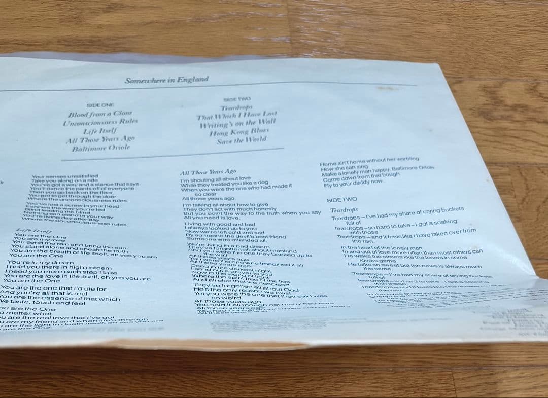 『希少な見本盤』ジョージハリスン Somewhere In England 帯付