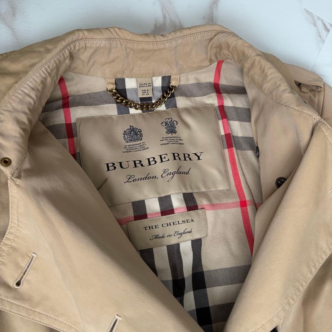 希少◆BURBERRY CHELSEA LONG トレンチコート ベルト付 L