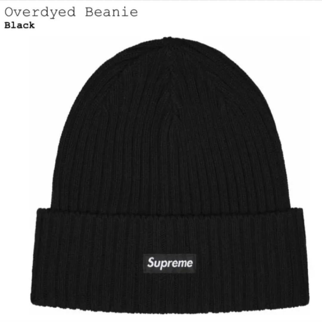 【新品】 Supreme 25SS Overdyed Beanie 黒