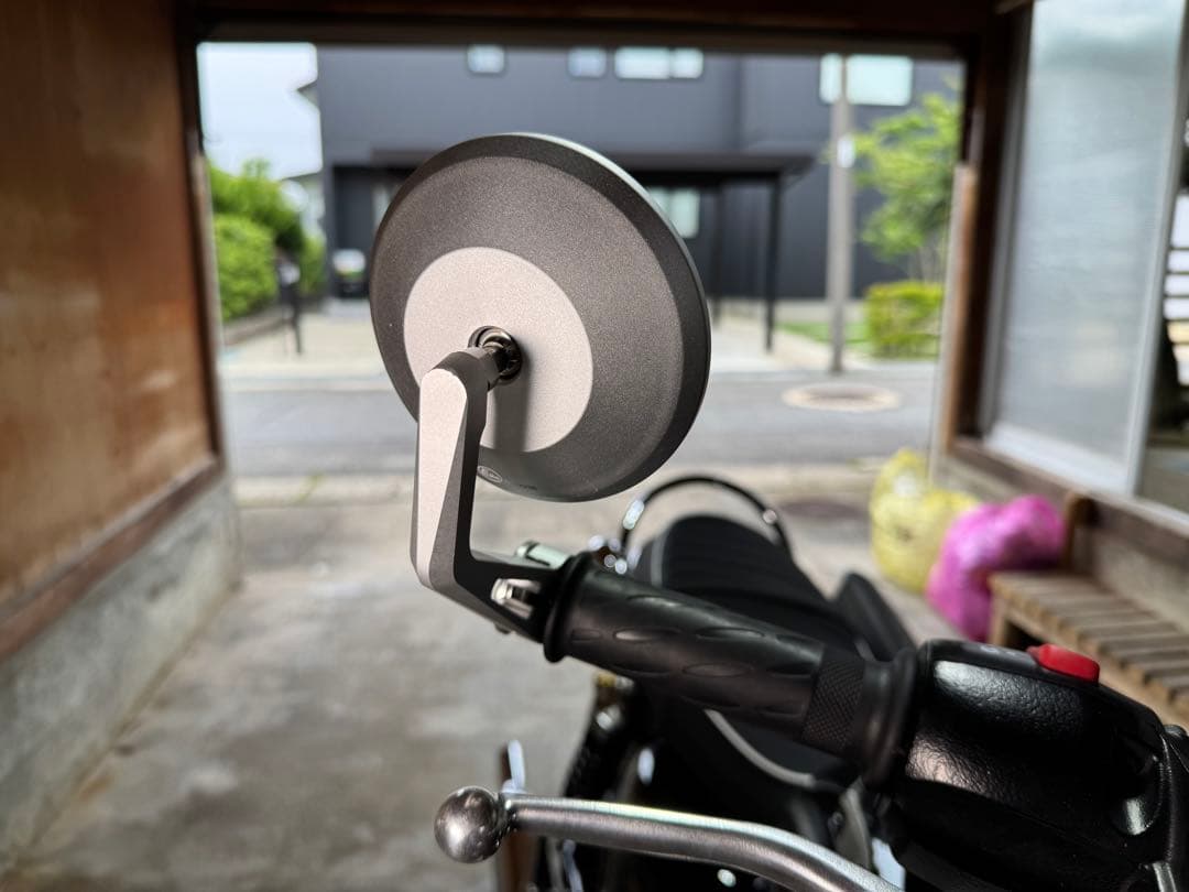 トライアンフTECバーエンドミラー　Bonneville T120 T100