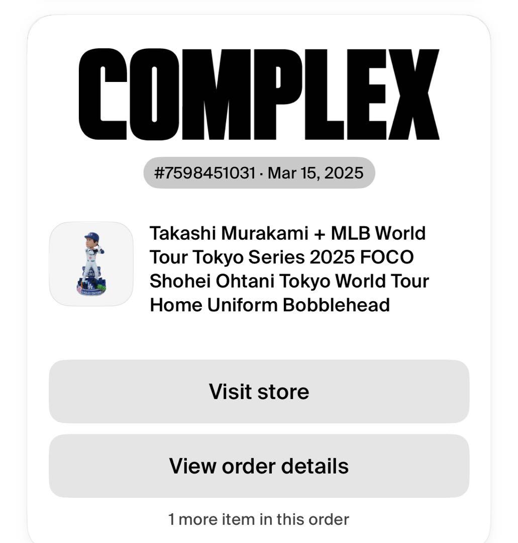村上隆×大谷翔平　東京シリーズ2025 MLB LA ドジャース　ボブルヘッド