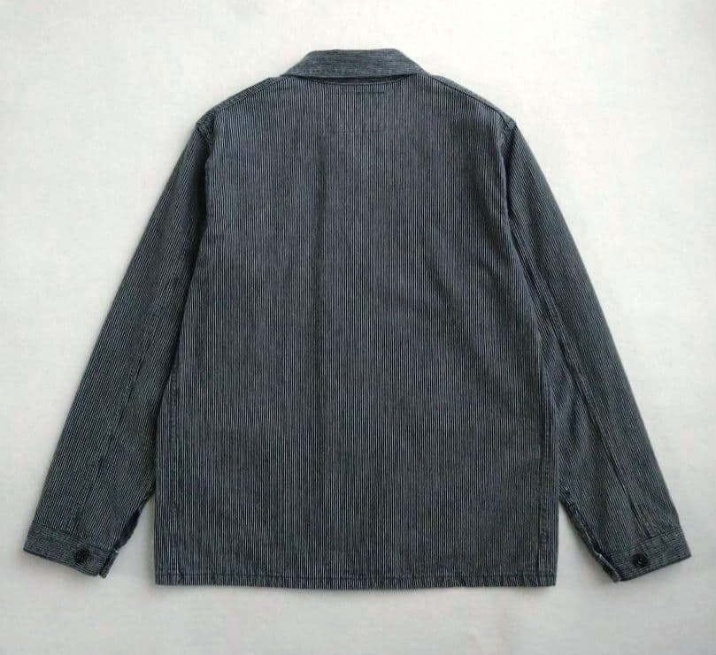 シュガーケーン 9oz インディゴストライプ ワークコート SC13527 M