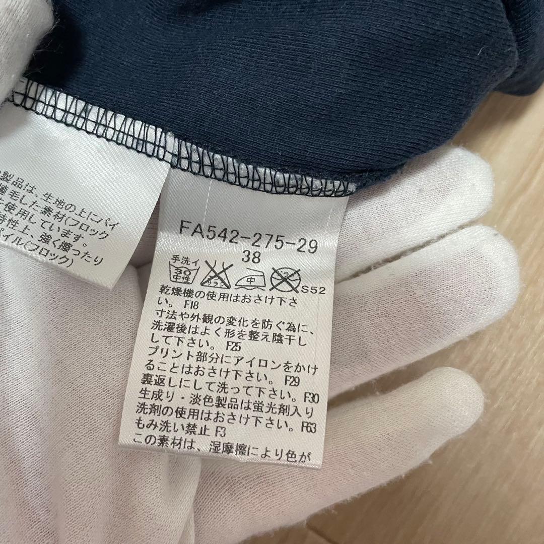 BURBERRY カーディガン ネイビー ホースマーク バックロゴ ポケット 綿