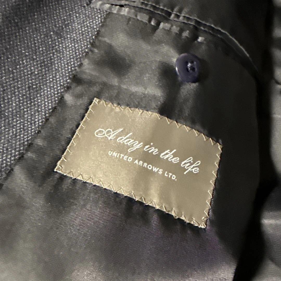 UNITED ARROWS セットアップ バーズアイ 2B ネイビー 美品