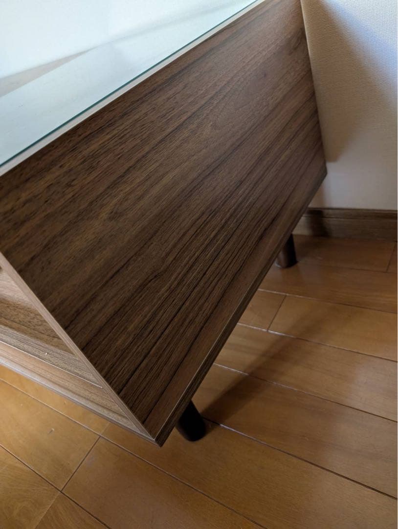 【送料込】テーブルドレッサー ロータイプ オーク 収納 鏡 化粧台