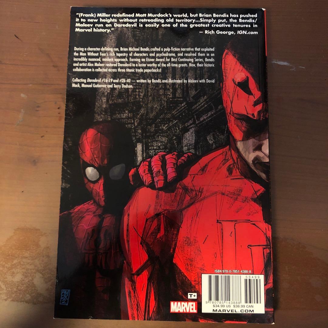 洋書 Daredevil: The Man Without Fear: Bendis