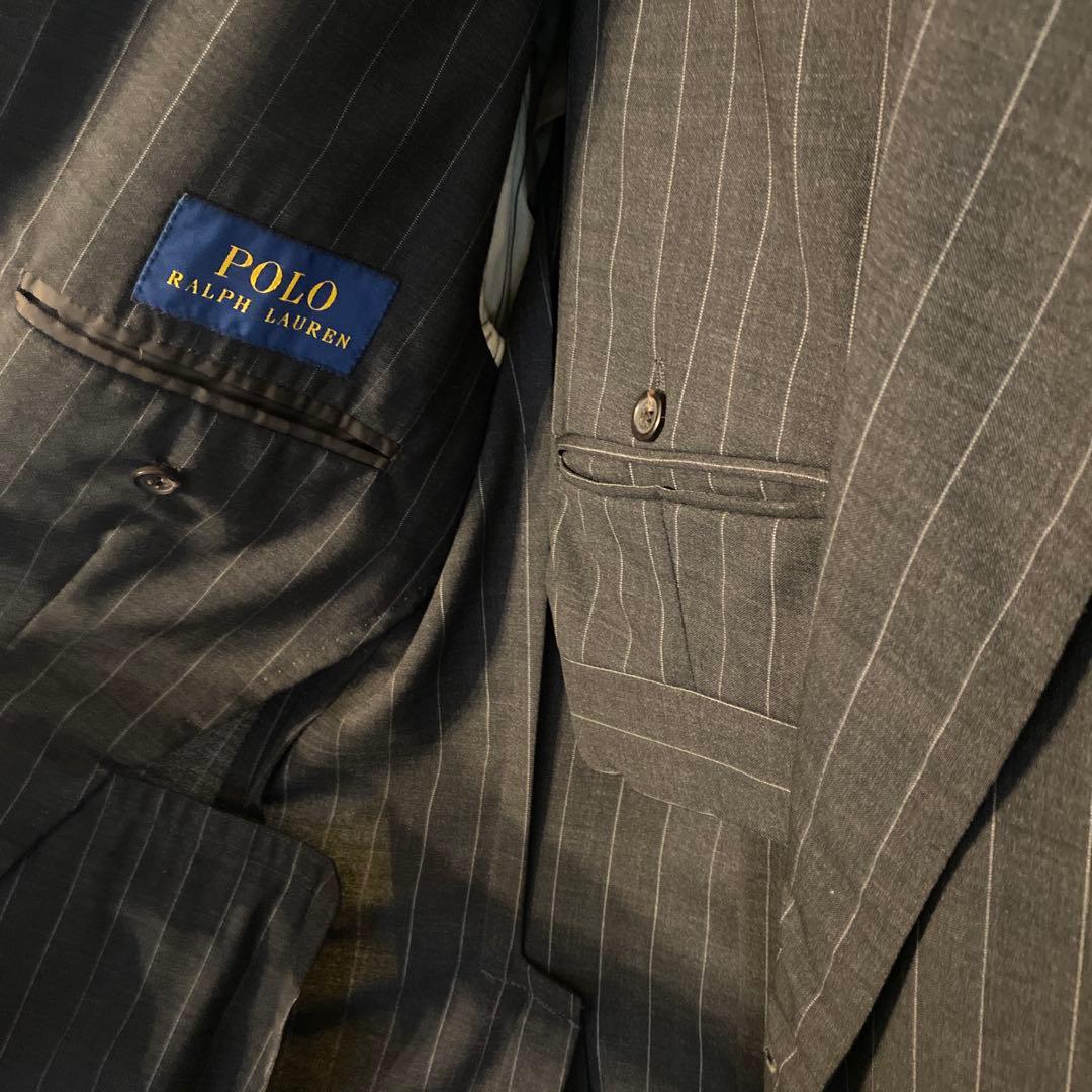 Polo Ralph Lauren ストライプ ダブルブレストスーツ 38S