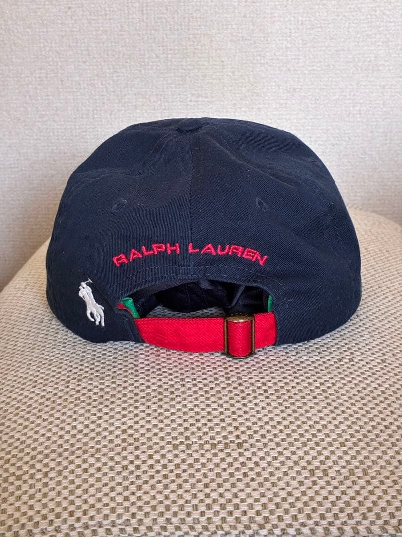 POLO SPORT Ralph Lauren 星条旗ロゴ キャップ ネイビー