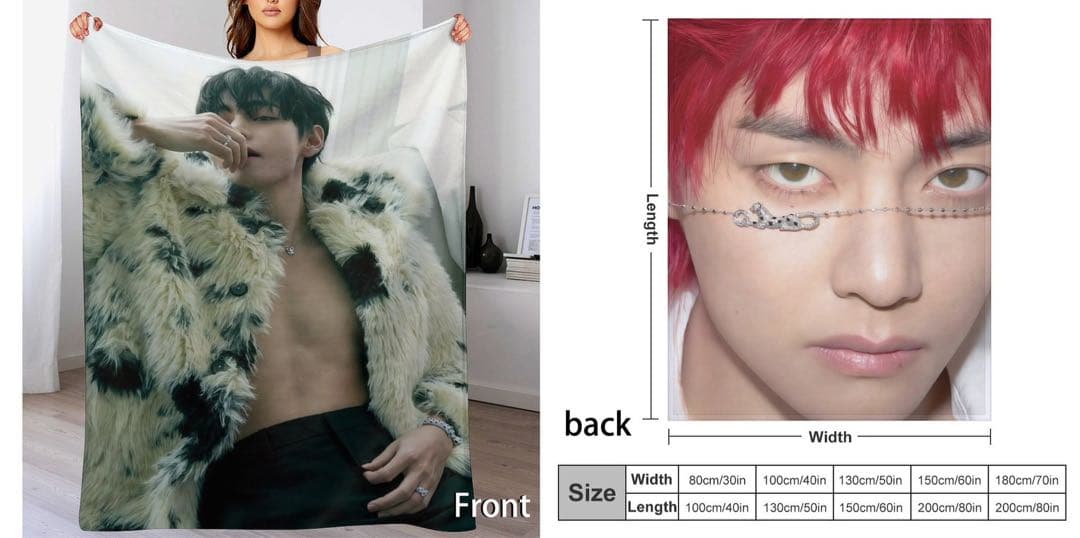 ☆BTS ブランケット　GQ テヒョン V テテ ☆