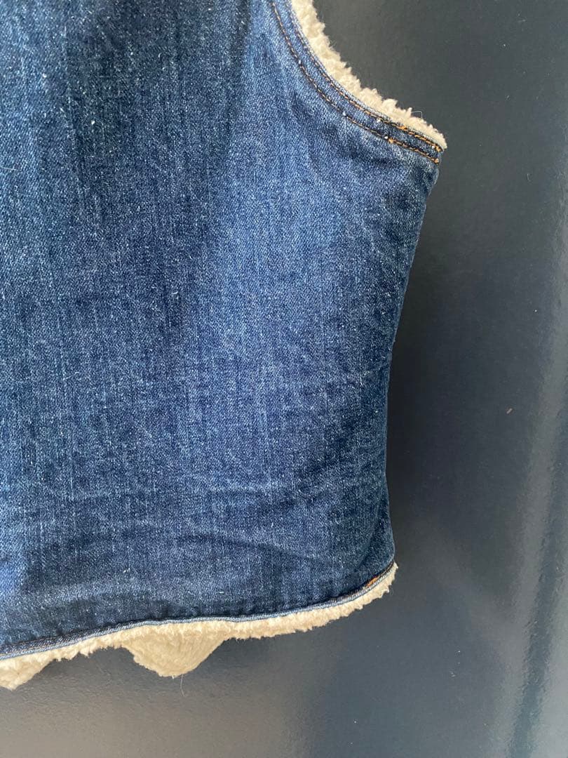 Levi's デニムベスト Sサイズ ボア