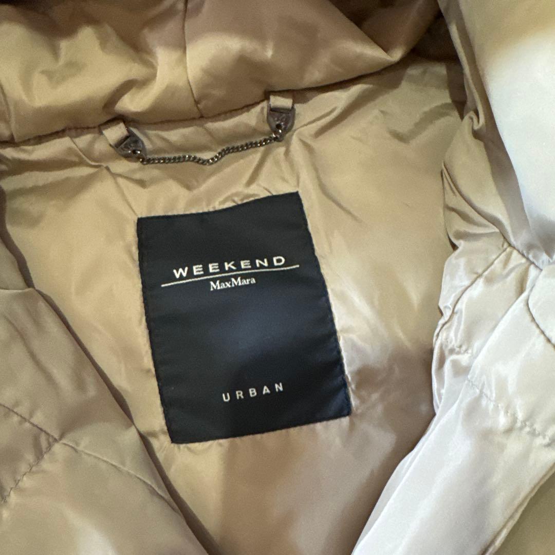 MaxMara WEEKEND ダウンコート フード付き ベージュ 40