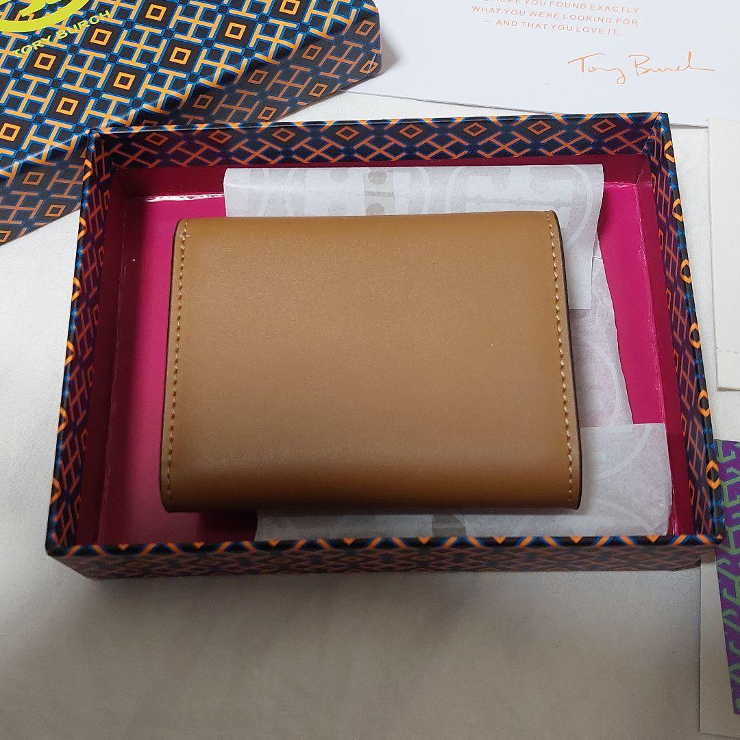 TORY BURCH❕トリーバーチ 三つ折り 財布 エレノア ブラウン ギフト